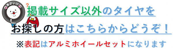 掲載サイズ以外のタイヤ 見出し